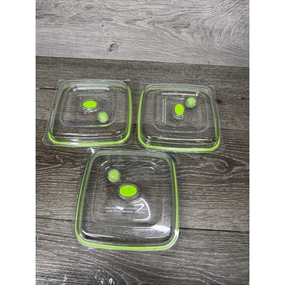 FoodSaver Vacuum Sealer Fresh Preserver Replacement Lid Only ~set Of 3 - Picture 2 of 5